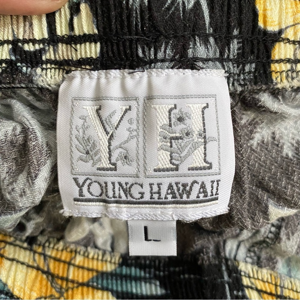 Young Hawaii Tropical Print Capri Pants Large - Picture 5 of 6